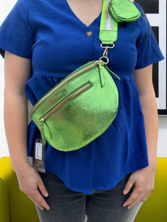 Sac banane - Vert métallisé