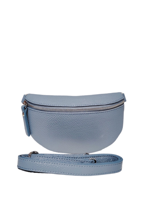 Sac banane Cuir - Bleu clair