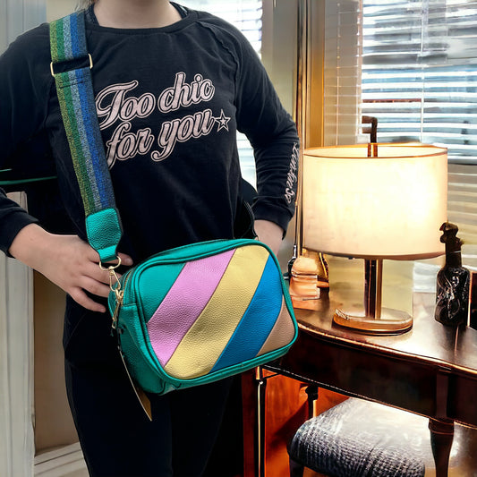Sac bandoulière - Bleu turquoise
