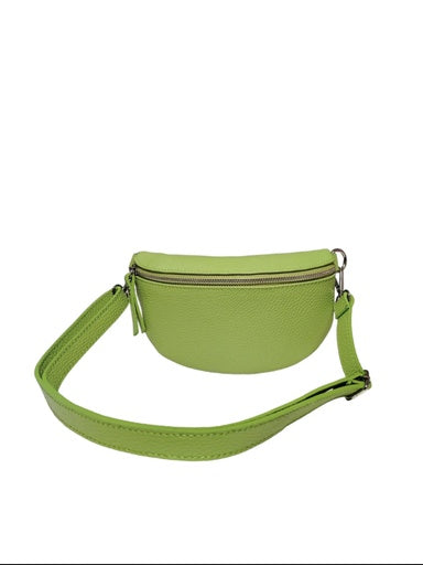 Sac banane cuir - Vert pomme